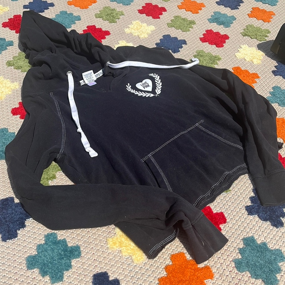 Y2K VS PINK HOODIE with front and back design